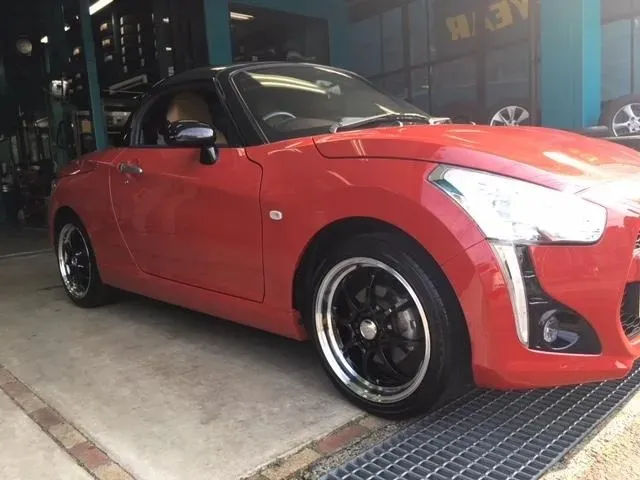 現行コペンにRAYS CE28N KCR!16インチ!